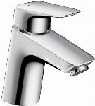 Hansgrohe Logis 70 wastafelkraan met PushOpen waste chroom 71077000