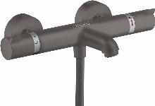 Hansgrohe Ecostat Comfort badthernostaat m.omstel m. koppelingen HOH=15cm brushed black chroom 13114340