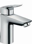 Hansgrohe Logis 100 wastafelkraan met Push Open waste chroom 71107000
