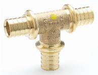 Rehau Rautitan LX+Gfitting messing T-stuk, 16 x 16 x 16mm (schuif x schuif x schuif)