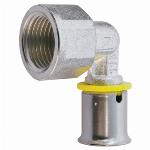 Wavin Tigris Gas M1 overgangsknie 90°, 16x1/2" (pers x binnendraad)