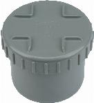 Wavin PVC L-Eindstuk + Schroefdeksel GR 32 BC