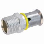 Wavin Tigris Gas M1 overgangskoppeling conisch, 16x1/2" (pers x buitendraad)