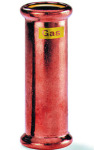 VSH XPress CU GAS rechte koppeling, overschuif koppeling, 35 x 35mm, koper, gas (pers x pers)