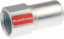 VSH Sudopress STAAL rechte koppeling, insteekkoppeling 15mm x 1/2, staal (insteek x binnendraad)