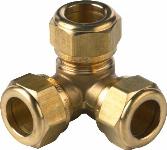 VSH Super messing hoek T-stuk 22 x 22 x 22 mm 3 x knel 0871354