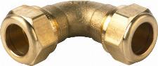 VSH Super messing bocht 90� 22 x 22 mm 2 x knel 0863027