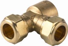 VSH Super lang T-stuk 28 x 28 x G 1/2" binnendraad knel x knel x binnendraad 0869880