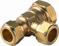 VSH Super messing verloop T-stuk 28 x 15 x 28 mm 3 x knel 0867229