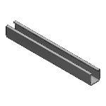 Van der Valk - Alu trapezium profiel L=440mm + EPDM