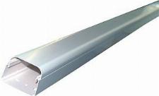 Canalit AC aircokanaal, hxb 50x65mm in stuks van 2m, bodemperforatie, kunststof, PVC, wit RAL9010
