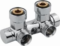Vasco H-onderblok, haaks, messing, verchroomd, 3/4" Euroconus, 3/4" Euroconus 50mm 118230000000099