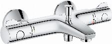 Grohe Grohtherm 800 badthermostaat m. omstel m. koppelingen HOH=15cm EcoJoy en volumegreep m. ecobutton chroom 34567000