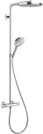 Hansgrohe Croma Select S, Douchecombinatie, 240mm hoofddouche, 398mm arm, 2jet, handdouche, thermostaat, slang, chroom/wit