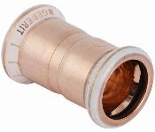 Geberit Mapress, Sok, recht, 1-delig, koper, met CIIR afdichtring, 15mm x 15mm (persmof x persmof)