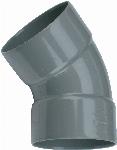 Wavin Wadal PVC L-Bocht 45 graden 90 M/M