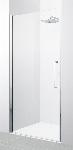 Novellini Young 2.0 1B douchedeur nis draaideur 2000 x 970mm profiel mat chroom 6mm glas helder Y21B971B