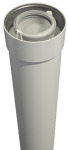 Ubbink UbiFit Push-Fit concentrische buis 60/100mm dikte 2mm lengte/werkend 250x220mm wit RAL9016 0229311