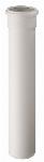 Ubbink enkelwandige buis kunststof 80mm wand 2mm lengte 1003mm steekeind/mof met afdichting wit RAL9010 0123030