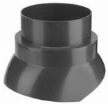Burgerhout glijschaal model F 110mm 25-45� PP type F128-132 rookgas/vent./bel. zwart 400453714