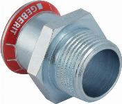 Geberit Mapress puntstuk C-staal met CIIR afdichtring 28mm x R3/4" (persmof x buitendraad) 21717