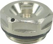 Solar ontluchtingsstop 1/2" + O-ring. Chroom