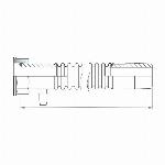 VSH gasmeteraansluitstuk G1� wartel x DN20 230 mm 3190979