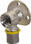 Uponor MLC pers muurplaat gas met flens 20mmx1/2" Binnendraad 1030577