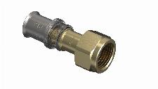 Wavin Tigris M5 overgangskoppeling met wartel en akoestische lekdetectie-fuctie, 16x1/2" (pers x wartel)