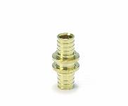 Rehau, Koppeling, SDR 11, gelijk, 32 x 2,9, messing, blank, (fitting voor Raupex/Rautherm)