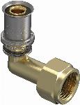 Wavin Tigris M5 overgangsknie met wartel en akoestische lekdetectie-fuctie, 20x1/2" (pers x wartel)