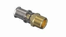 Wavin Tigris M5 overgangskoppeling conisch met akoestische lekdetectie-fuctie 16x1/2" (pers x buitendraad) 4470716122