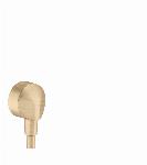 Hansgrohe Fixfit, Muuraansluitbocht E, wand, zonder terugslagklep, geborsteld brons