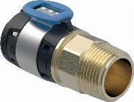 Geberit FlowFit puntstuk BU siliciumbrons d20-R1/2"