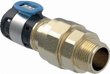 Geberit FlowFit 3-d overgang m/BU siliciumbrons d32-1"