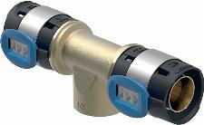Geberit FlowFit overgang T-stuk BI brons d32-1"-32