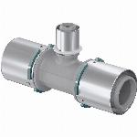 Uponor S-Press Plus PPSU pers composiet T-stuk 63x40x63mm 1032891