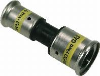 Henco rechte koppeling, verloopkoppeling 26 x 16mm kunststof GAS (pers x pers)