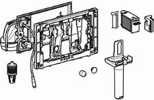 Geberit DuoFresh, automatisch en stickhouder, Sigma8 cm: grijs 115052BZ2