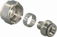 Uponor PE-Xa schroefkoppeling Euroconus PEX 16mmx3/4" euro binnendraad 1057441