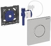 Geberit type 10 bedieningsplaat urinoir sturing pneumatisch rond rvs geborsteld/easy-to-clean 116.015.SN.1