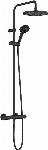 Hansgrohe Vernis/Crometta 240 1 jet Showerpipe met douchethermostaat EcoSmart HOH=15cm, handdouche m. 2 standen mat zwart 26428670