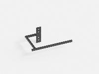 Vasco, Handdoekbeugel, 240mm, aluminium, gelakt, mat, 9005kleur: RAL9005