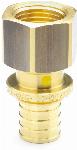 Rehau Rautitan LX+Gfitting messing overgang, 16mm x 1/2" bi (schuif x binnendraad)