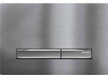 Geberit Sigma 50 bedieningspaneel DF frontbediend 24.6x16.4cm chroom geborsteld/chroom 115788GH2