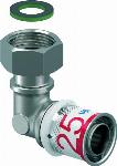 Uponor S-Press Plus pers schroefverbindingsknie bi.dr. 25-G3/4"SN 1070614