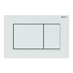 Geberit Sigma20 Square bedieningspaneel DF frontbediend 24.6x16.4cm mat wit 115883011