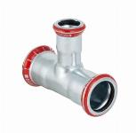 Geberit Mapress, T-stuk, 90 graden, C-staal, met CIIR afdichtring, 54mm x 15mm x 54mm (persmof x persmof x persmof)