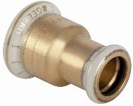 Geberit Mapress, Verloopsok, recht, 1-delig, brons, met CIIR afdichtring, 22mm x 15mm (persmof x persmof)