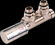 Comap sensitive design set Haaks rvs H-blok met thermostaatkop en aansluitkoppelingen 16x2mm 7001225 7380134